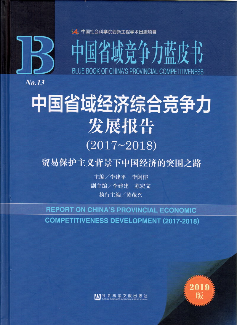 操逼黄片网站中国省域经济综合竞争力发展报告（2017-2018）